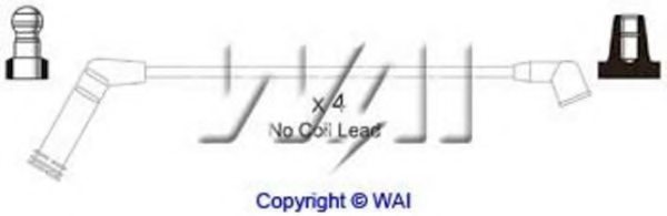 WAIglobal ISL727 Ignition Cable Kit